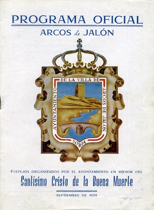 Fiestas patronales en honor al Cristo de la Buena Muerte 1959 Arcos de Jalón